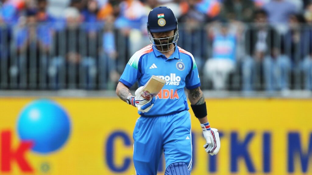 Virat Kohli fell for an eight-ball duck in the first ODI against Australia. (AP)