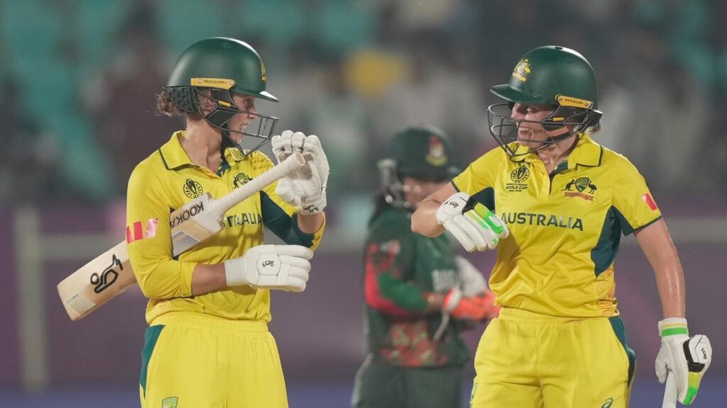 Women’s ODI World Cup, AUS vs BAN: King, Healy and Litchfield make it a no-contest; Australia enters semifinals