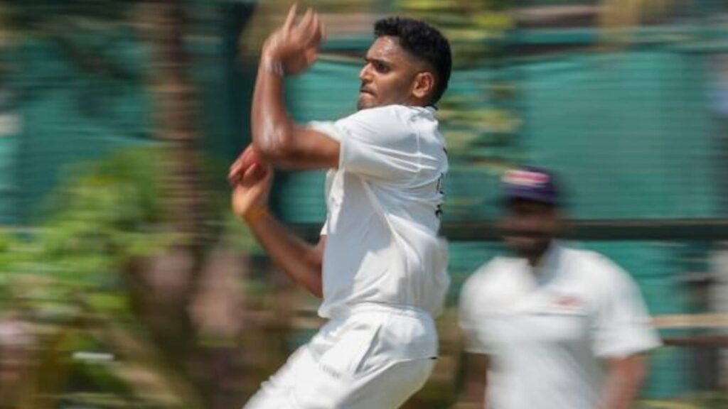 India pacer Tushar Deshpande suffered severe bronchitis during the Mumbai vs J&K Ranji Trophy match in Srinagar. (PTI)